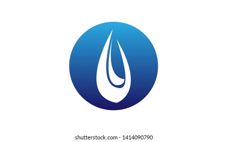 Water drop logo template design vector illustration