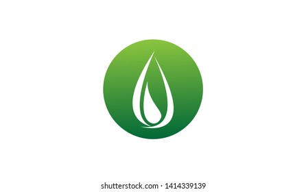 Water drop logo template design vector illustration 