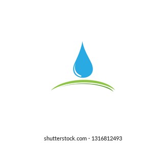 Water drop logo Template icon design