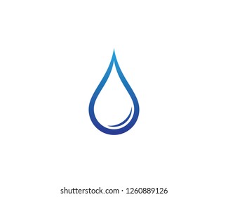 Water drop logo template illustration