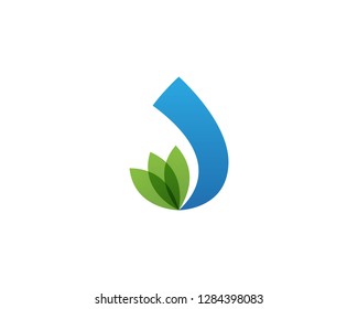 Water drop logo template illustration - Vector