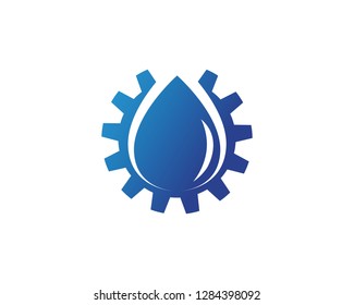 Water drop logo template illustration - Vector