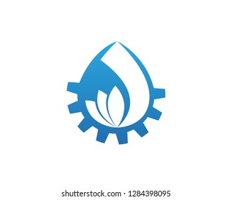 Water drop logo template illustration - Vector