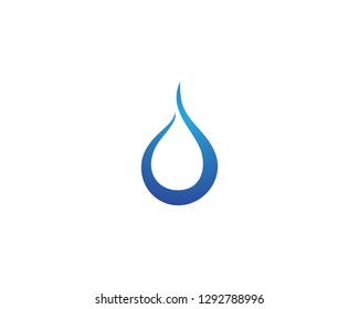 Water drop logo template illustration - Vector