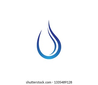 Water drop logo template illustration