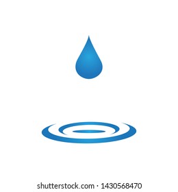 water drop logo template illustration