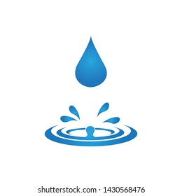 water drop logo template illustration