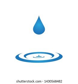 water drop logo template illustration