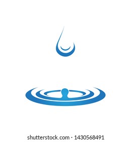 water drop logo template illustration