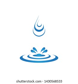 water drop logo template illustration