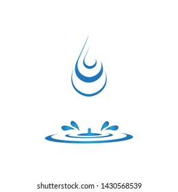 water drop logo template illustration