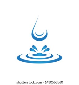 water drop logo template illustration