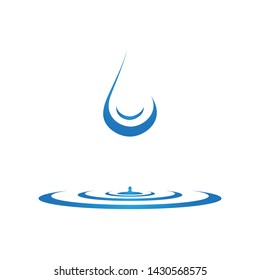 water drop logo template illustration
