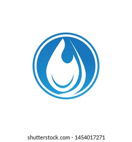 Water drop logo template illustration - Vector