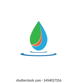 Water drop logo template illustration - Vector