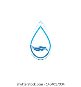 Water drop logo template illustration - Vector