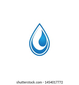 Water drop logo template illustration - Vector