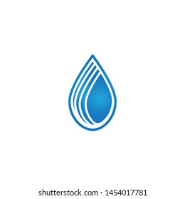Water drop logo template illustration - Vector