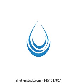 Water drop logo template illustration - Vector