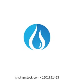Water drop logo template illustration - Vector