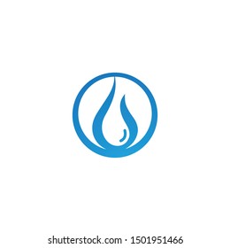 Water drop logo template illustration - Vector