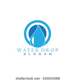 Water drop logo template illustration - Vector
