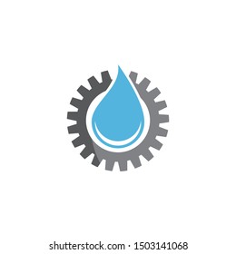 Water drop logo template illustration - Vector