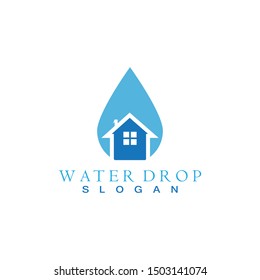 Water drop logo template illustration - Vector