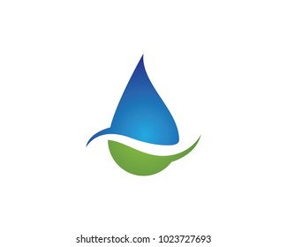 Water drop Logo Template vector illustration design