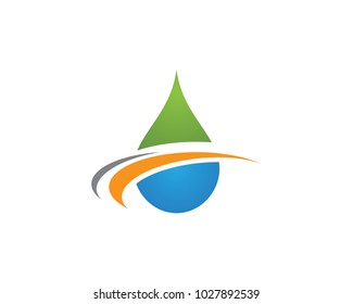 Water drop Logo Template vector illustration design