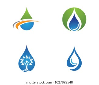 Water drop Logo Template vector illustration design