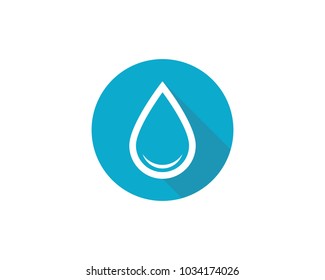 water drop Logo Template vector illustration design