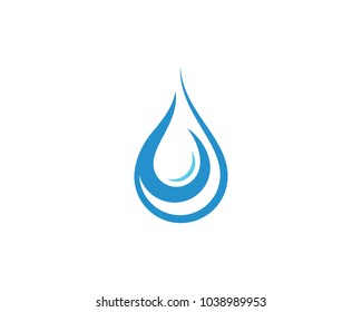 Water drop Logo Template vector illustration design