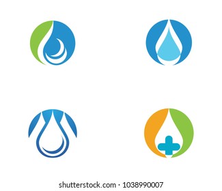Water drop Logo Template vector illustration design