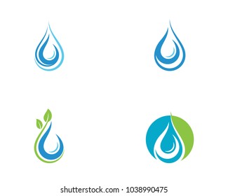 Water drop Logo Template vector illustration design