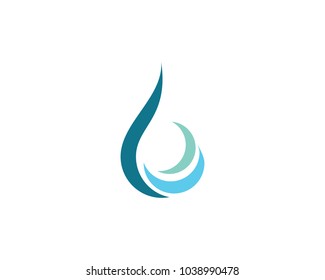 Water drop Logo Template vector illustration design