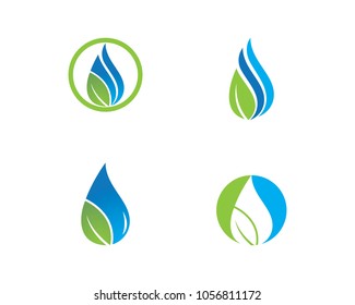 water drop Logo Template vector illustration design
