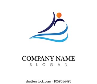 water drop Logo Template vector illustration design

