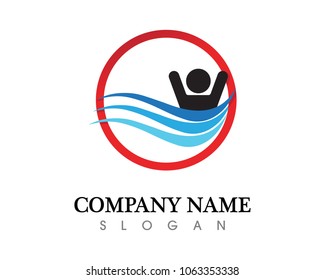 water drop Logo Template vector illustration design
