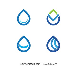 water drop Logo Template vector illustration design