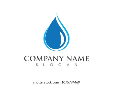 Water drop Logo Template vector illustration design