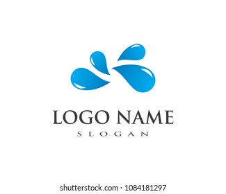 water drop Logo Template vector illustration design