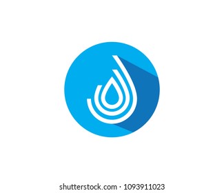 water drop Logo Template vector illustration design