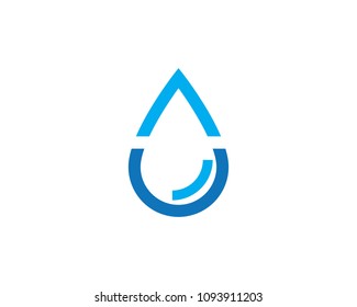 water drop Logo Template vector illustration design