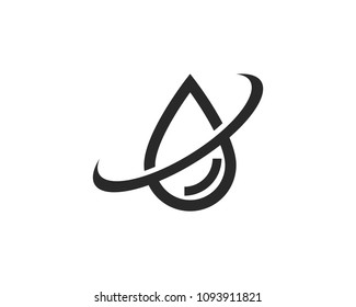 water drop Logo Template vector illustration design