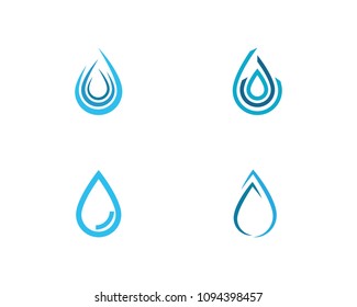 water drop Logo Template vector illustration design