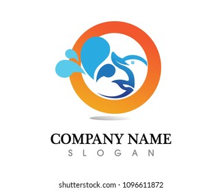 water drop Logo Template vector illustration design
