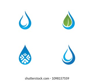 water drop Logo Template vector illustration design