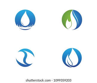 water drop Logo Template vector illustration design