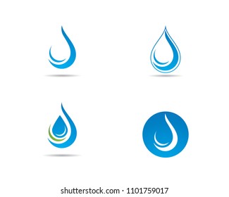 water drop Logo Template vector illustration design